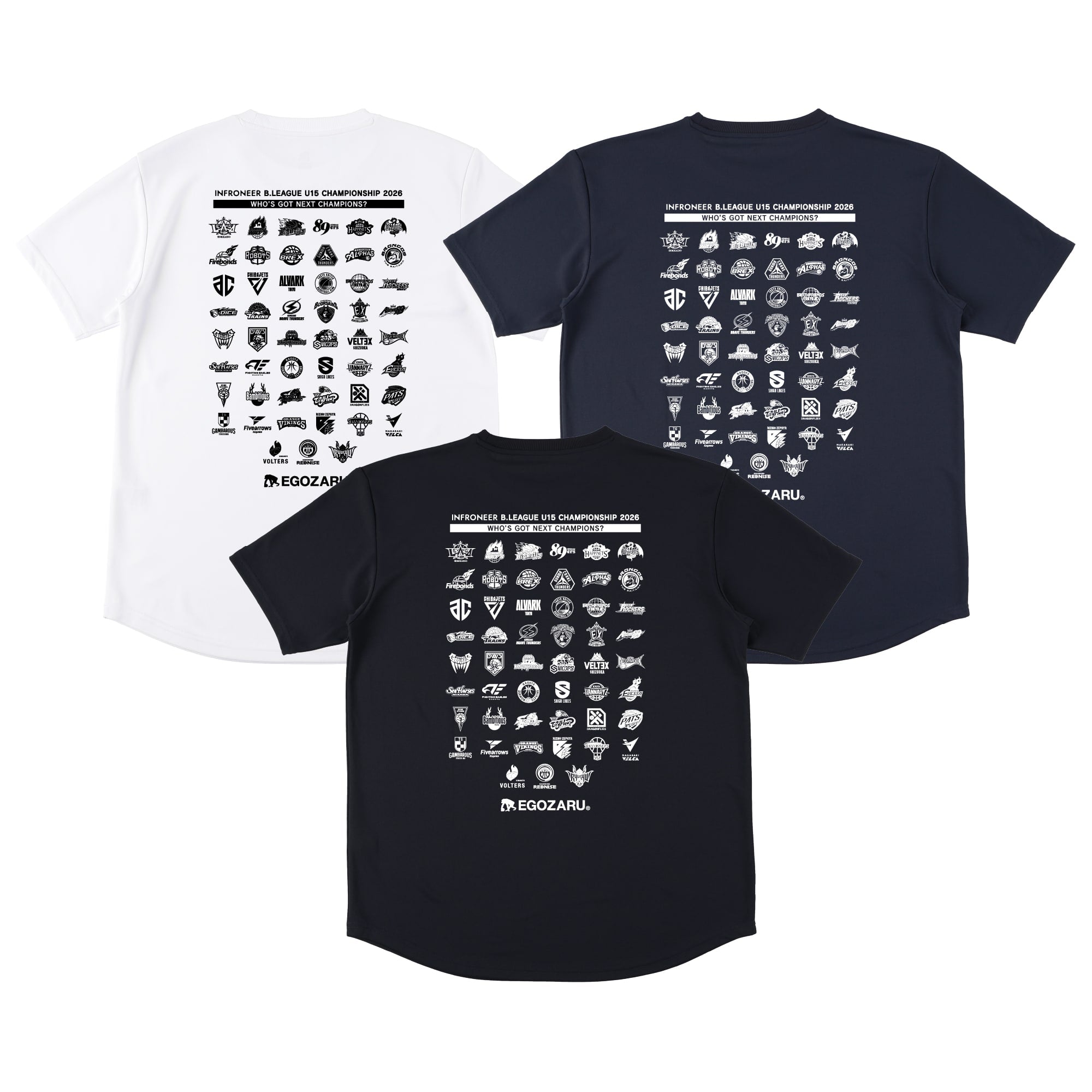 出場チームロゴ入りスポーツTシャツ(半袖)