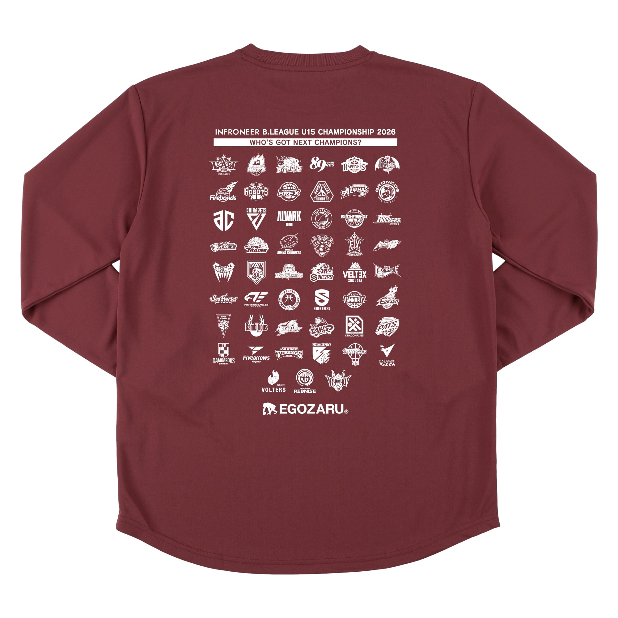 【公式オンラインストア限定】出場チームロゴ入りスポーツTシャツ(長袖)