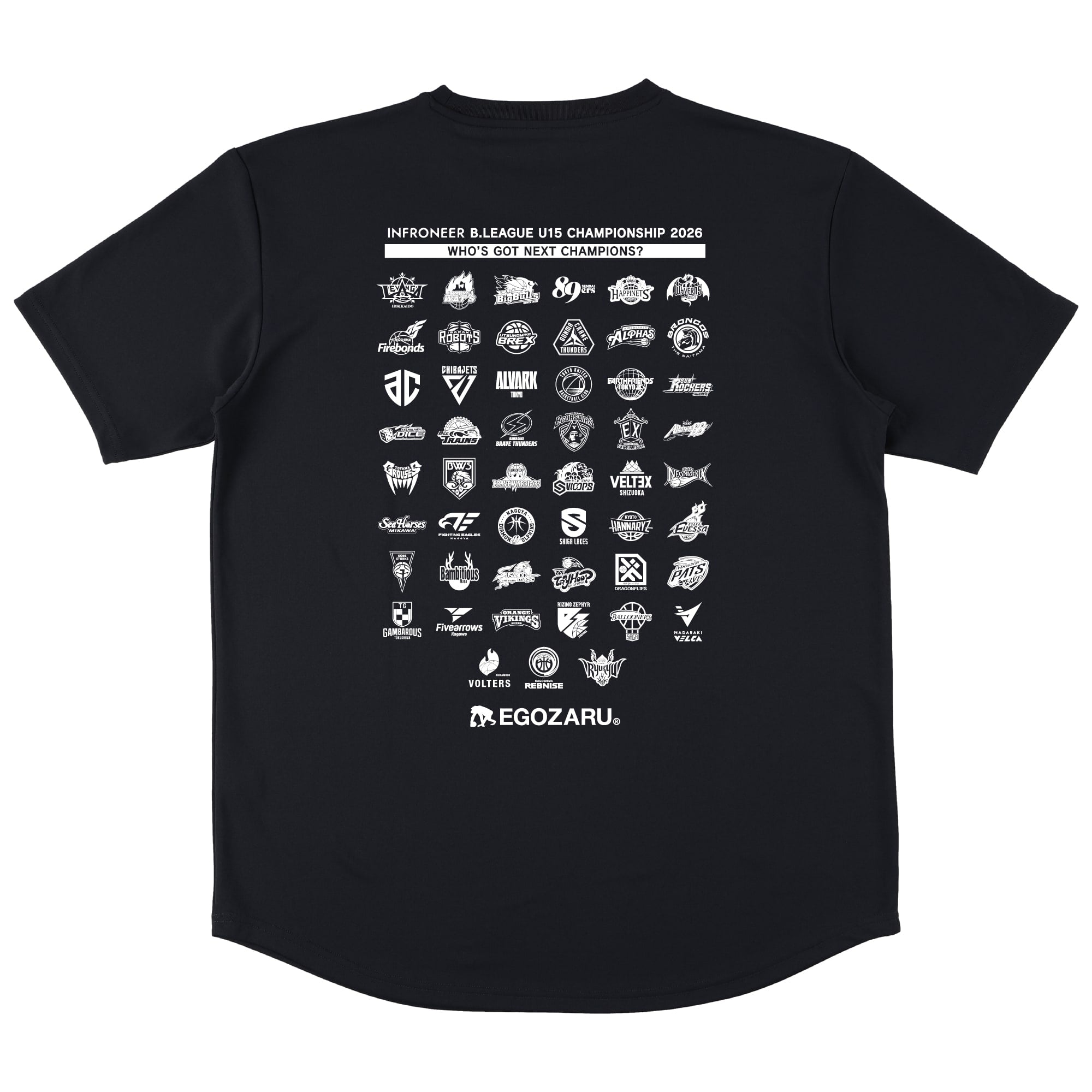 出場チームロゴ入りスポーツTシャツ(半袖)