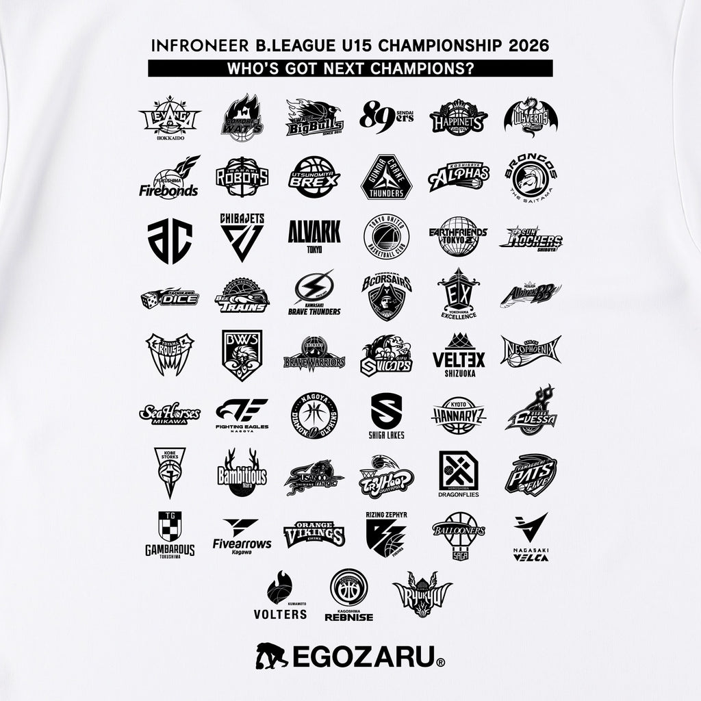 出場チームロゴ入りスポーツTシャツ(半袖)