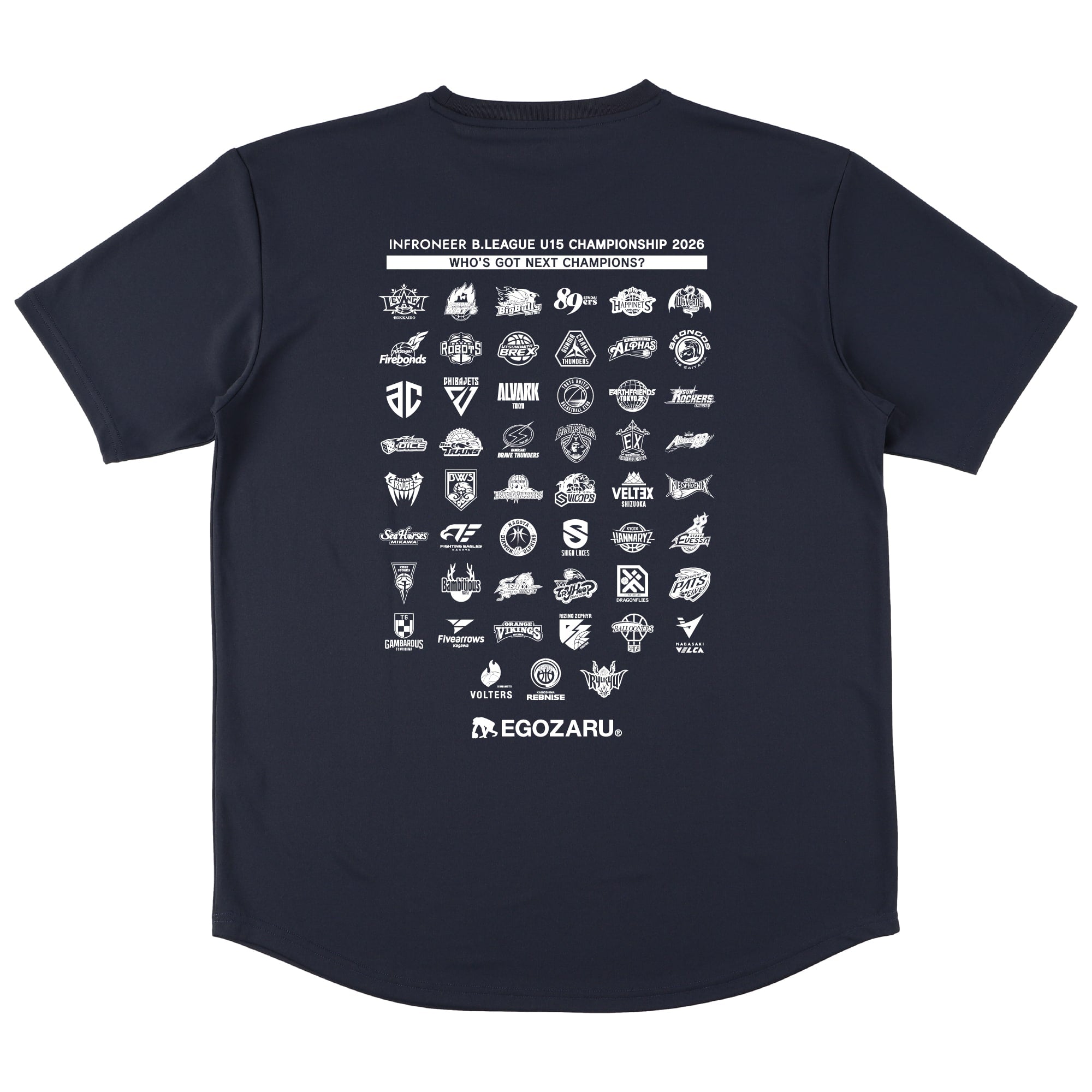 出場チームロゴ入りスポーツTシャツ(半袖)