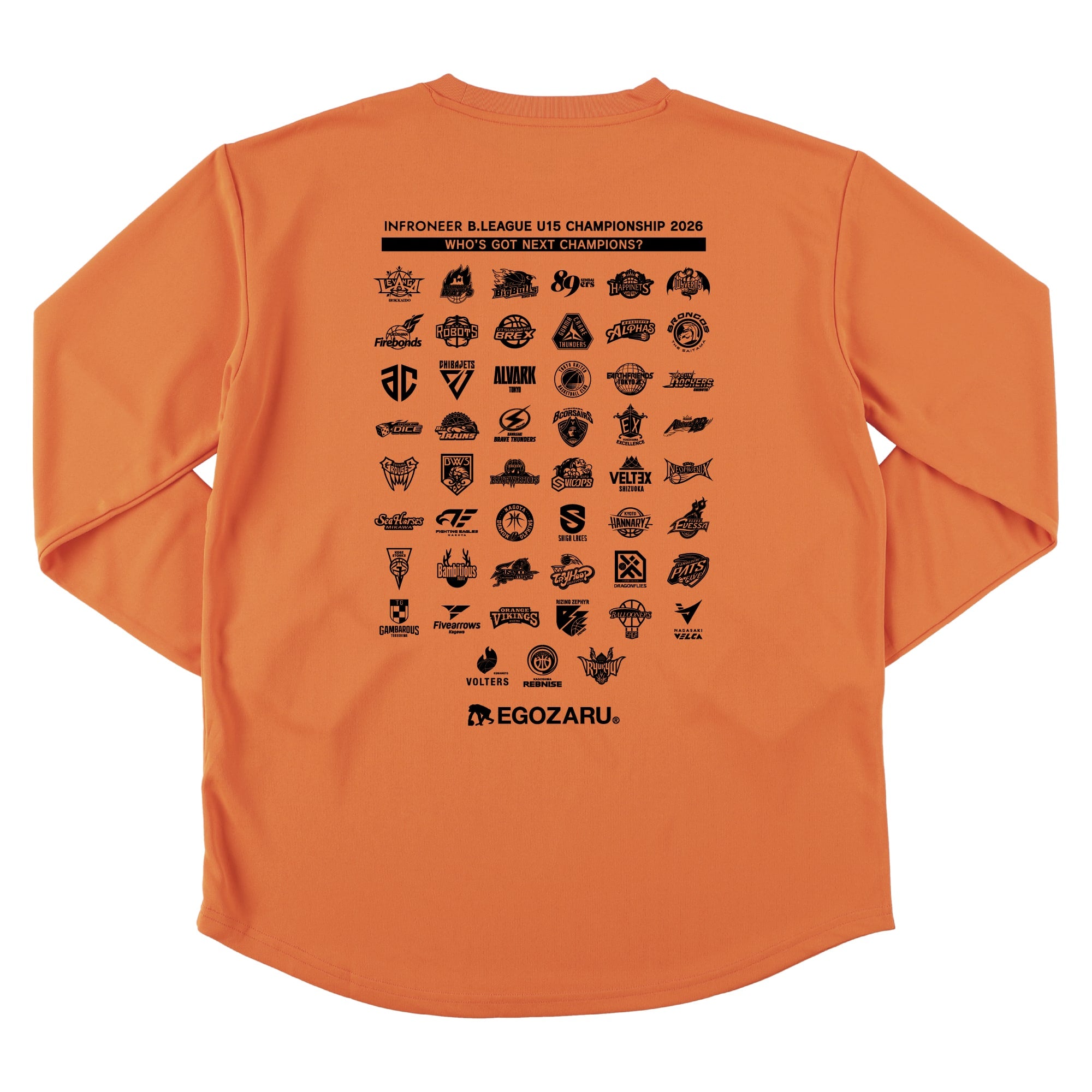 【公式オンラインストア限定】出場チームロゴ入りスポーツTシャツ(長袖)