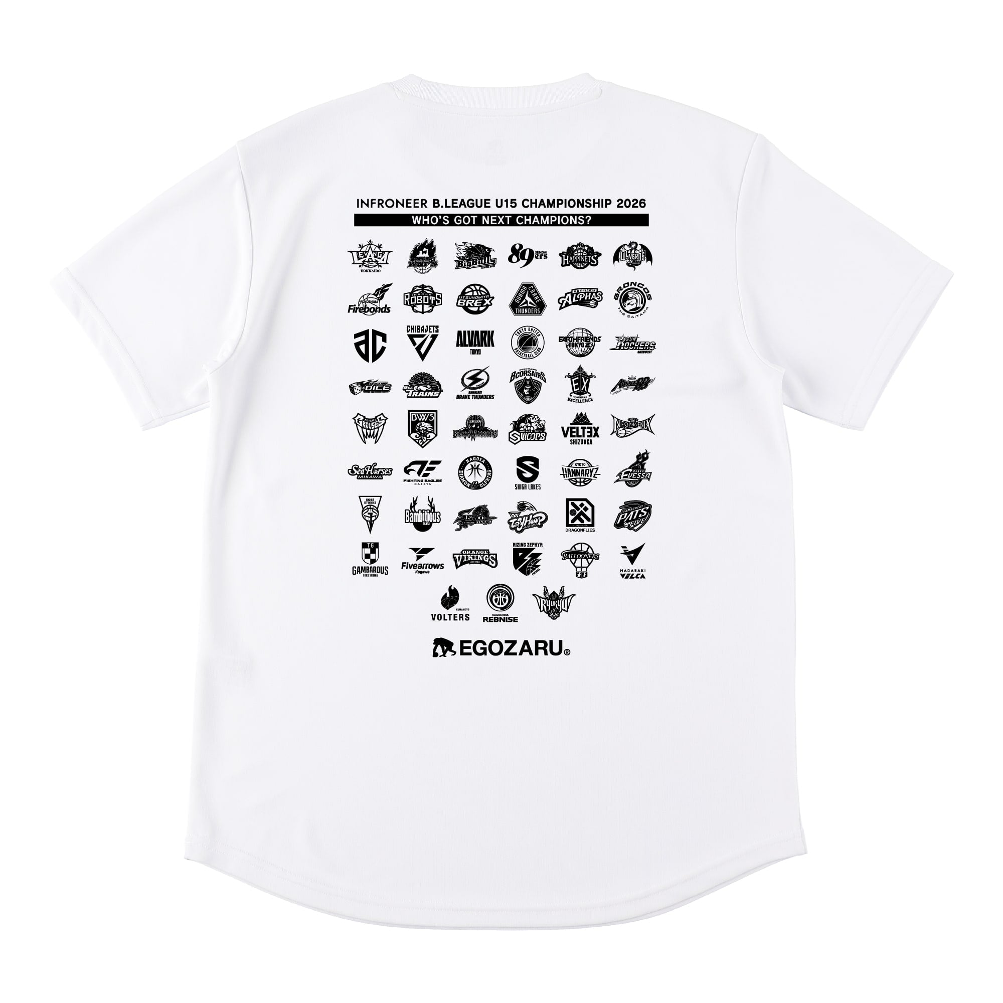 出場チームロゴ入りスポーツTシャツ(半袖)