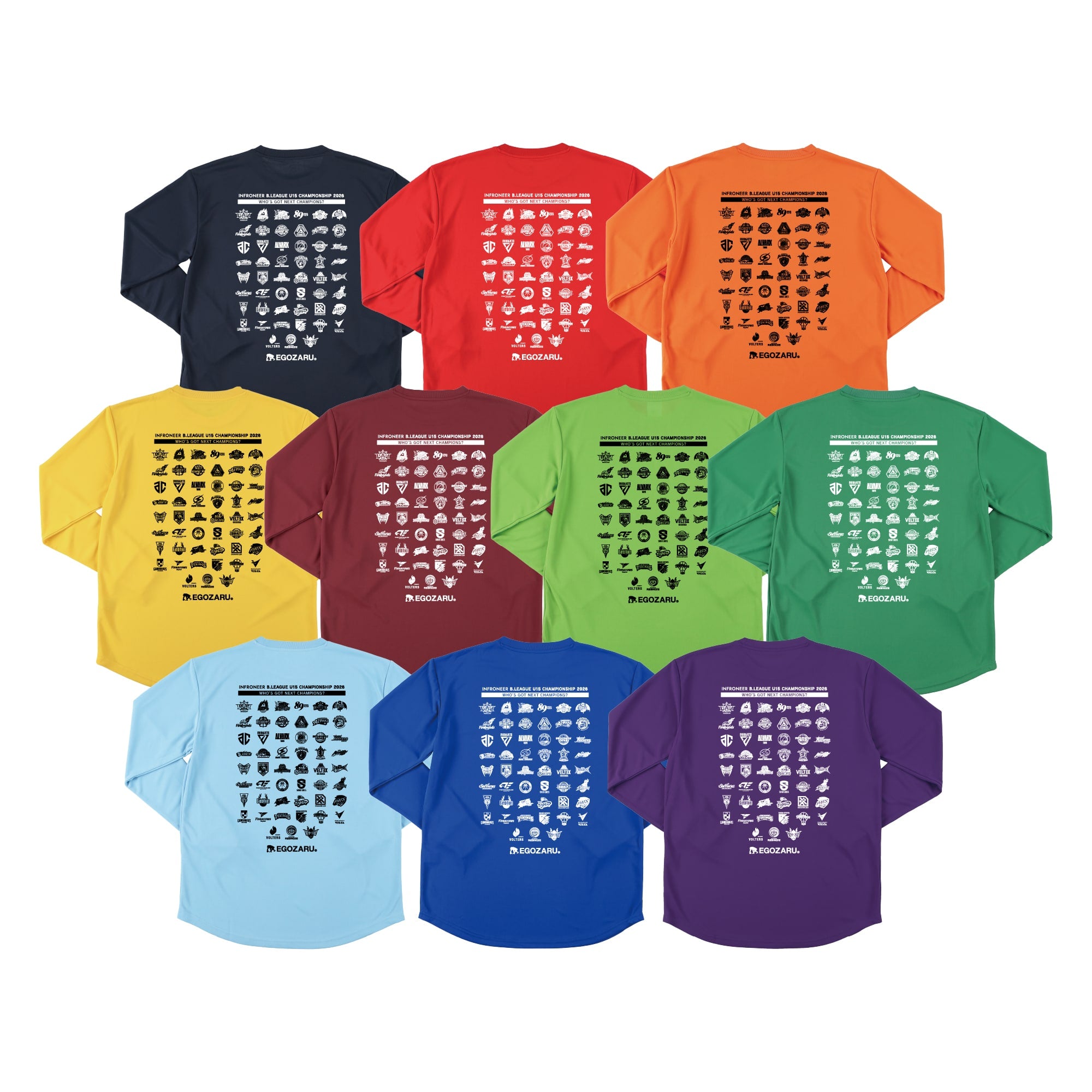 【公式オンラインストア限定】出場チームロゴ入りスポーツTシャツ(長袖)